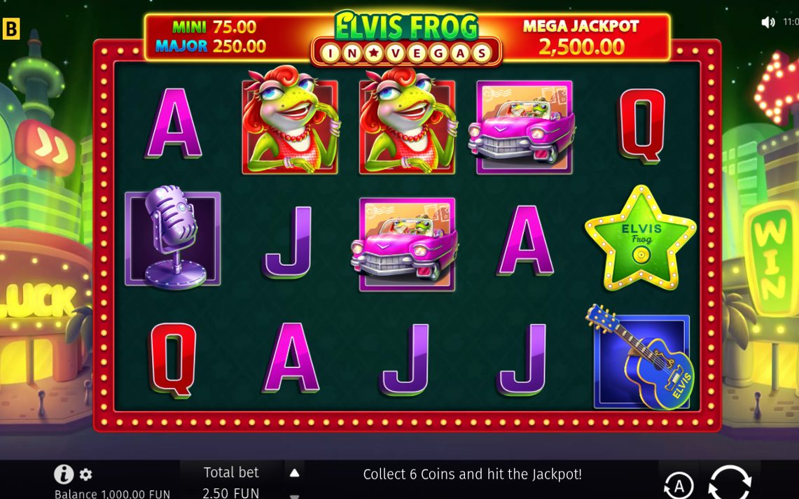 Elvis Frog in Vegas