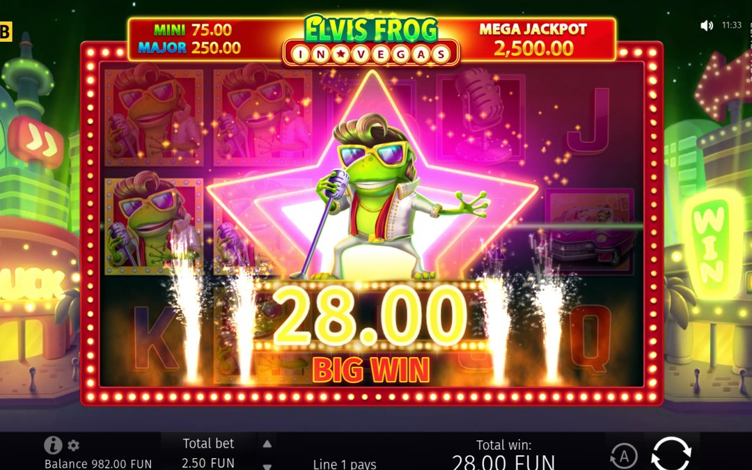 Base game win shown in A$ on a payline
